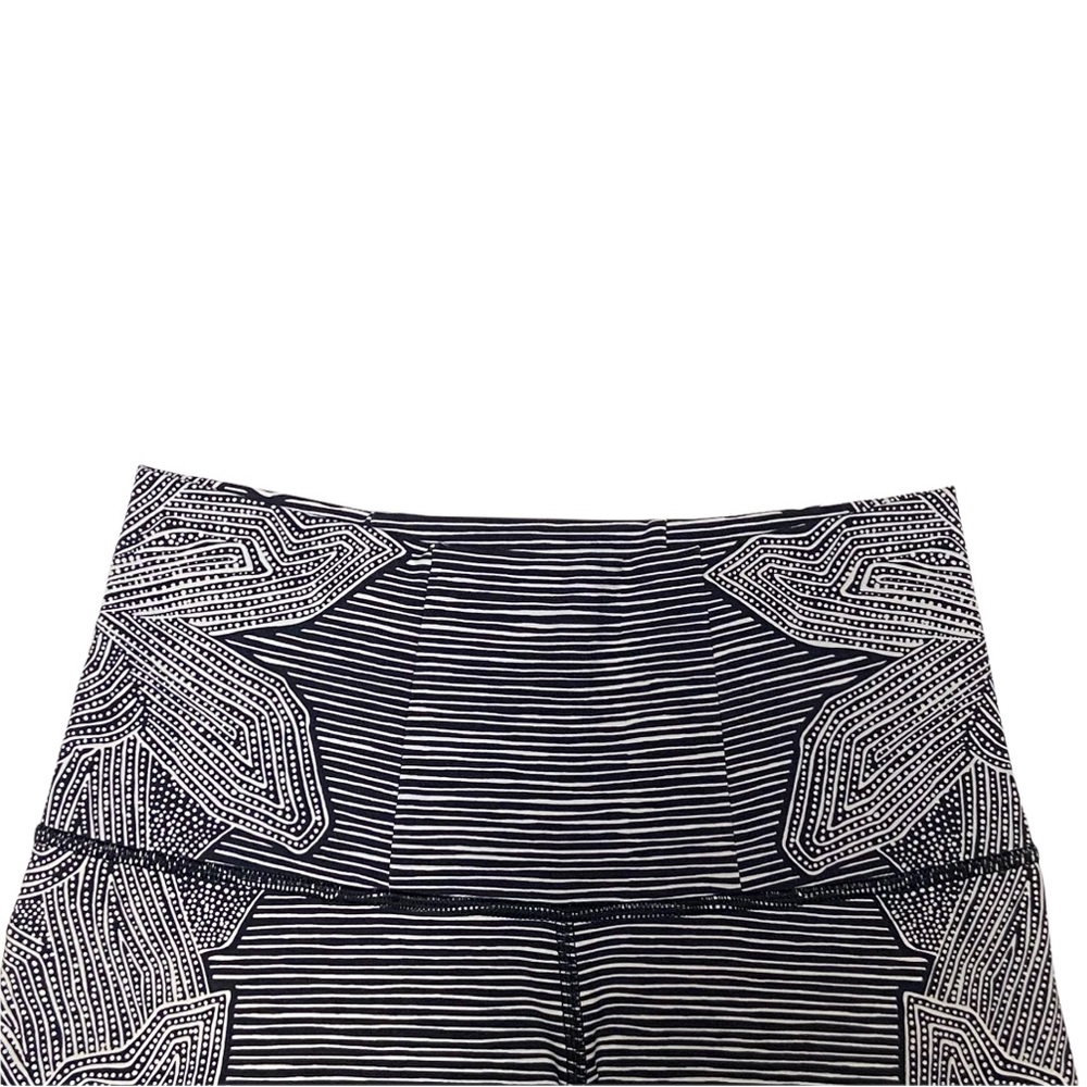 Lululemon Wunder Under Black and White High Rise Pant 28 - Picture 4 of 9